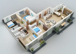 Denah-Desain-Rumah-Minimalis-Modern-4-Kamar-Tidur-3d-5