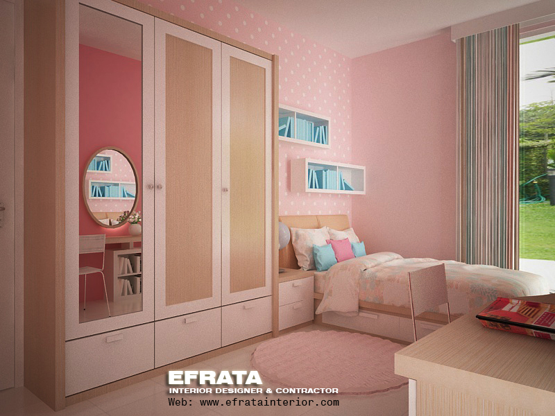Kids Bed Room Pinky Style